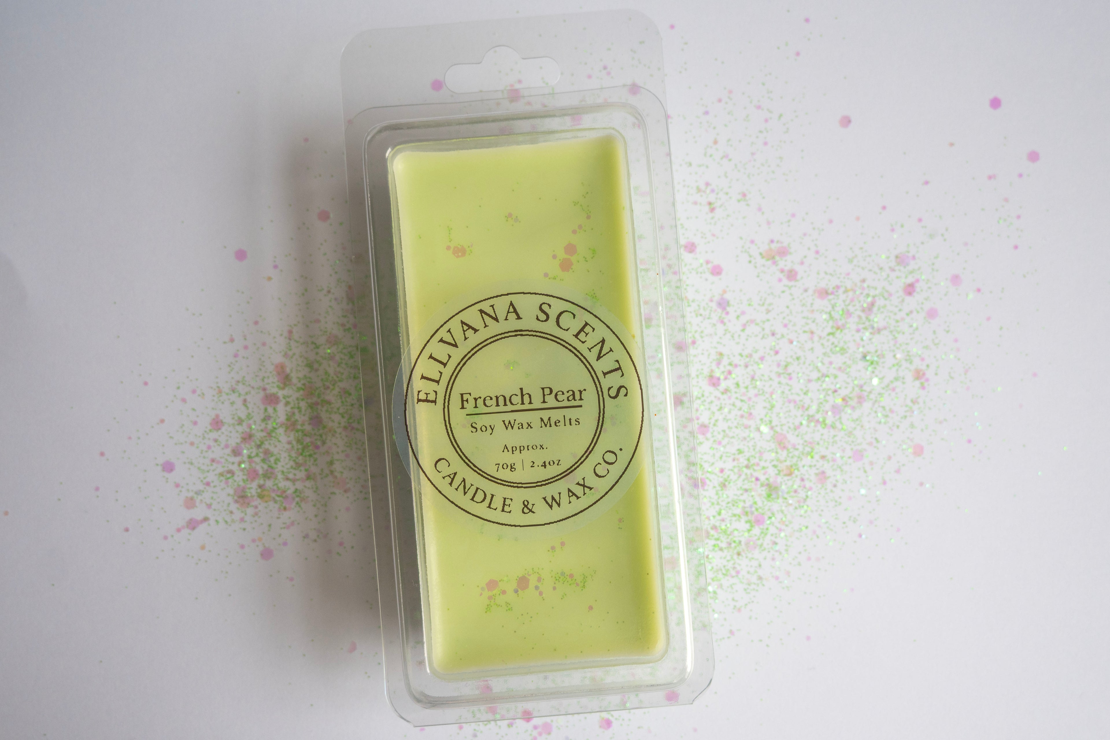 French Pear Glitter Snap Bar