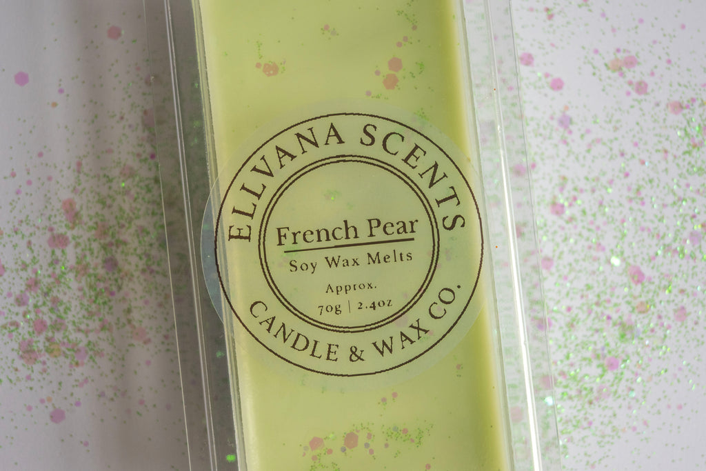 French Pear Glitter Snap Bar