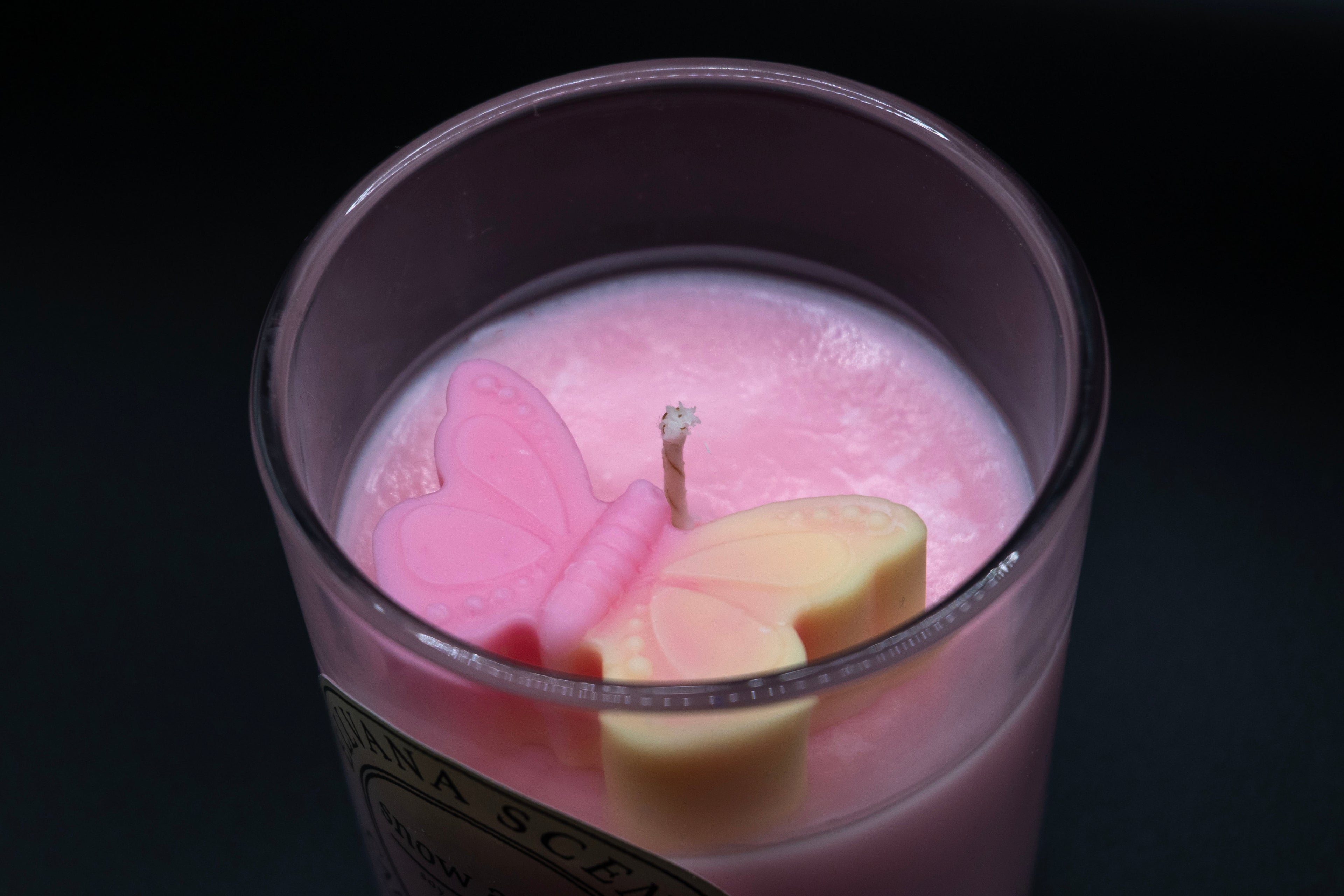 Snow Angel Butterfly Candle