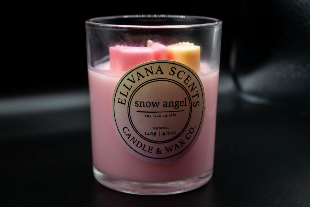 Snow Angel Butterfly Candle